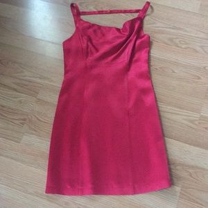BCBG satin red dress
